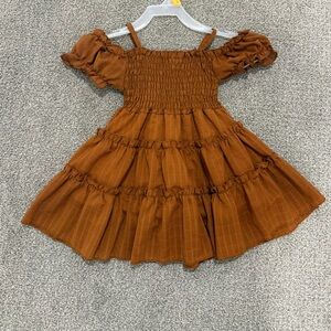 Charming Brown Kids Dress